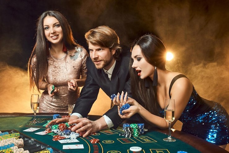 Ilustrasi pengguna bermain dengan pengaturan responsible gaming aktif